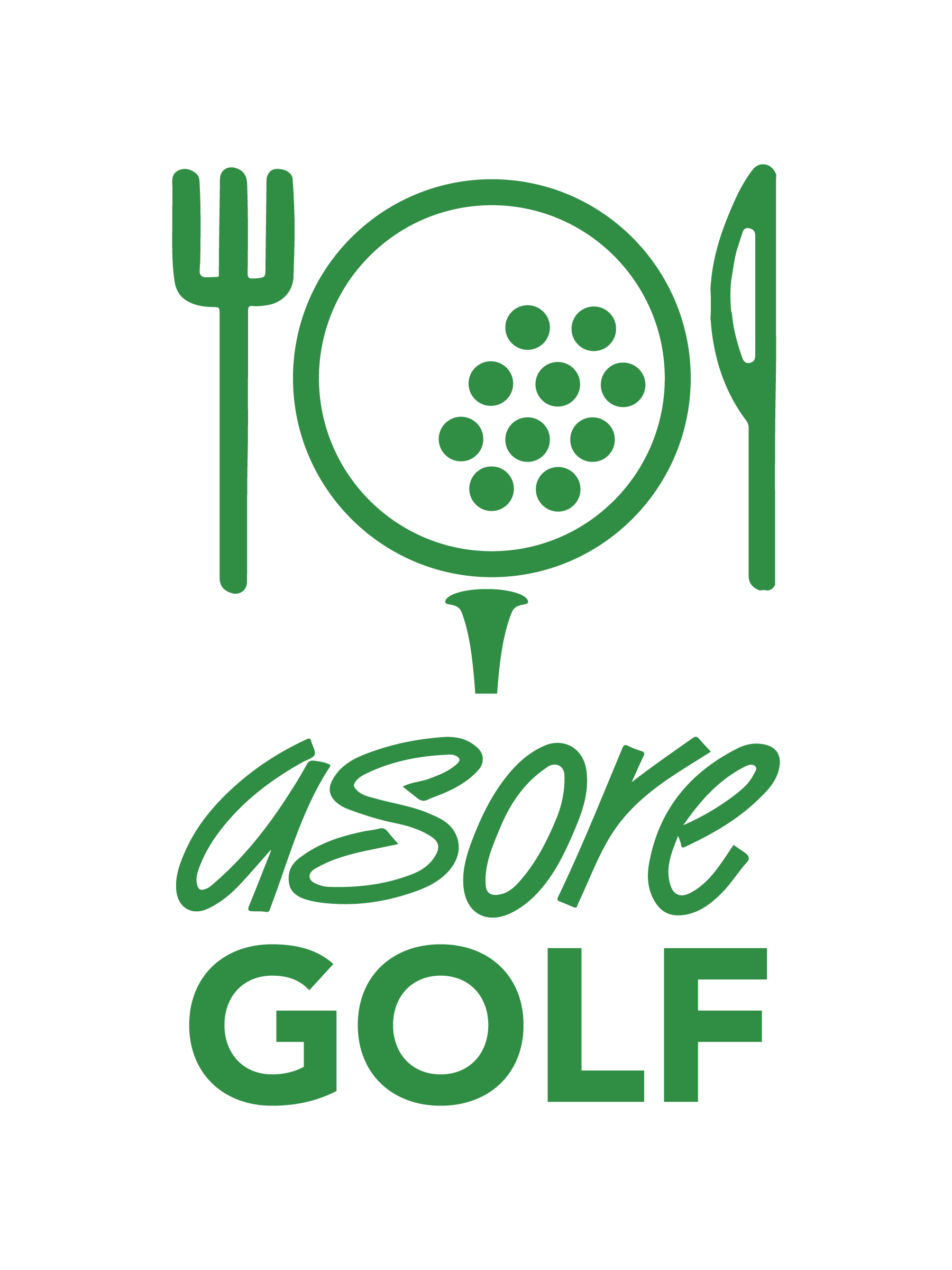 ASORE GOLF Logo Vertical Color